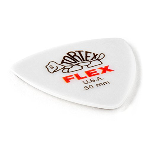 Dunlop Dunlop Tortex Flex Triangle .50mm Red Guitar Pick-6 Pack .50mm | Vit 1
