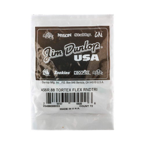 Dunlop Jim Dunlop Tortex Flex Triangle .88mm Grön Gitarrplektrum-72 Pack (456R.88) 1