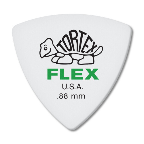 Dunlop Jim Dunlop Dunlop Tortex Flex Triangle ,88 mm Grn gitarrplock-6-pack (456P.88)