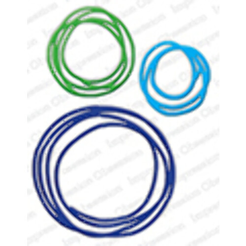 Die Χάλυβα Scribble Circles για Scrapbooking (DIE523W)