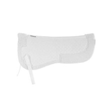 Horze Fur Half Pad Dur   vel respir   vel n   o deslizamento Saddle Pad - Branco - Cavalo