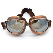 evomosa Motorradbrille Vintage Pilotenbrille Retro Motocrossbrille Outdoor Brillen Sportbrille fr Halbhelm