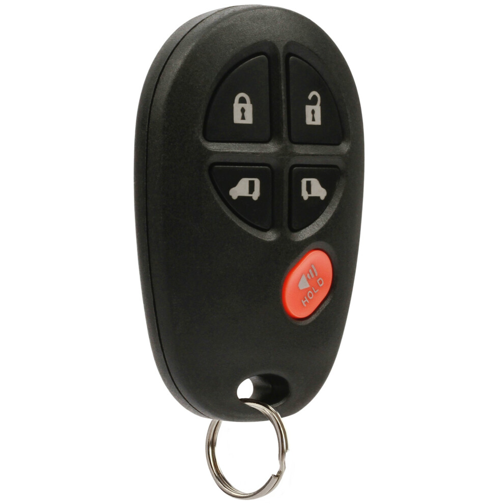 Key Fob Keyless Entry Remote Fits 2004-2016 Toyota Sienna (Gq43vt20t 5-Btn) 688946484698