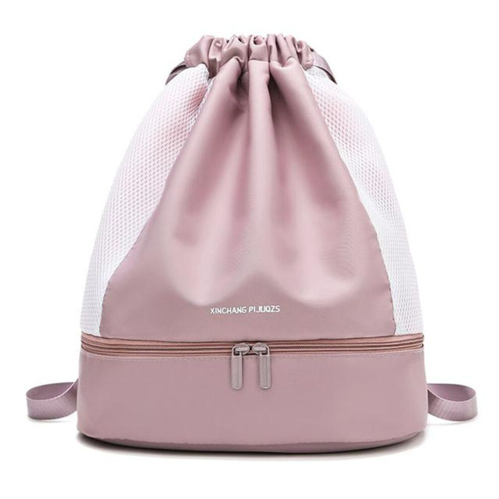 (pink, One Size) Women&apos;s Handbag And Backpack New Sports Backpack Dry Wet Separation Large Capacity Oxford Cloth Backpack Portable  Outdoor Travel Gym Sport Backp