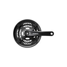 Shimano Tourney FC-TY501 Crankset-175mm 6/7/8-trins 42/34/24 t nitteret firkantet konisk Jis Spindle Interface Black