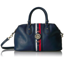Tommy Hilfiger Jade Satchel -olkalaukku, laivastonsininen, polyvinyylikloridi