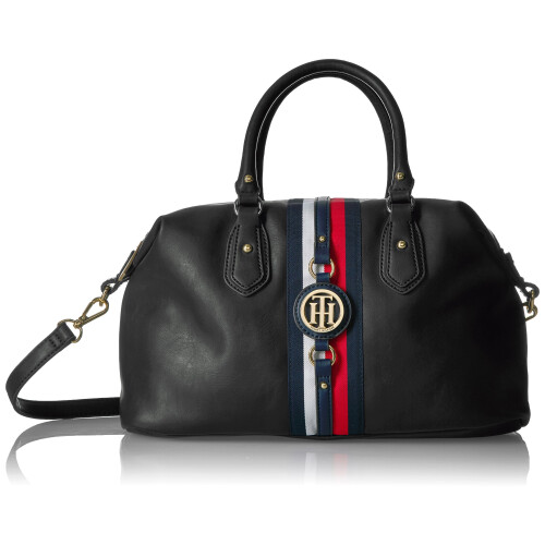 Tommy Hilfiger Τσάντα Χειρός Tommy Hilfiger Γυναικεία Jaden, Μαύρη Πολυβινυλοχλωρίδιο