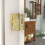 Richelieu Hardware 1701BPSBC Onward Pocket Door Pull  Privacy Lock  3 1/4 in (82 mm)  Rectangular  Brass 2