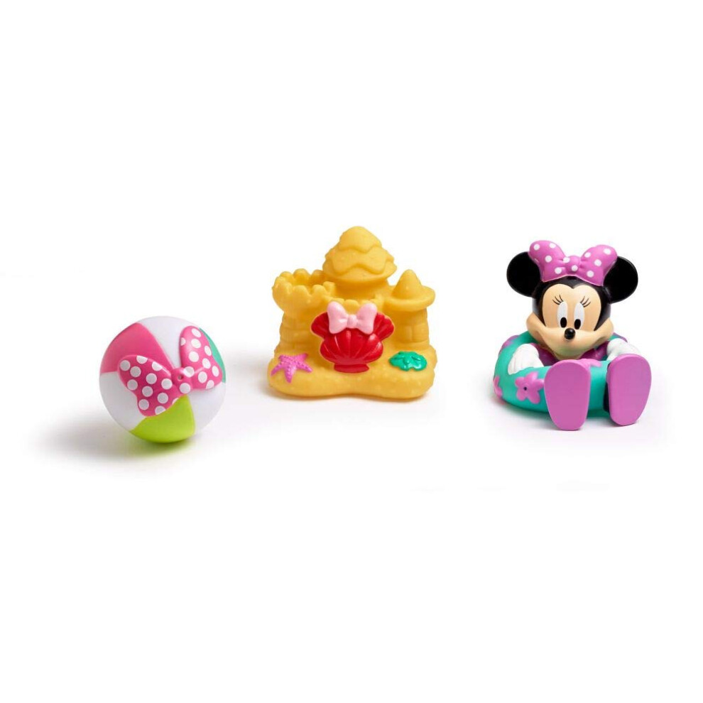 The First Years Disney Minnie Mouse Squirties Baby-Badespielzeug Quetschspielzeug F R Kleinkinder F R Badewanne, Pool Und Alltag 3 St Ck-image