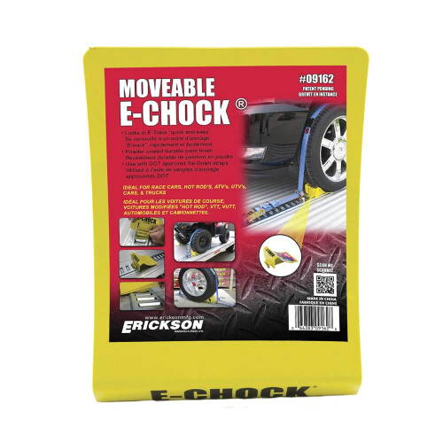 Erickson 09162 E-Track Moveable Wheel Chock 1 pk