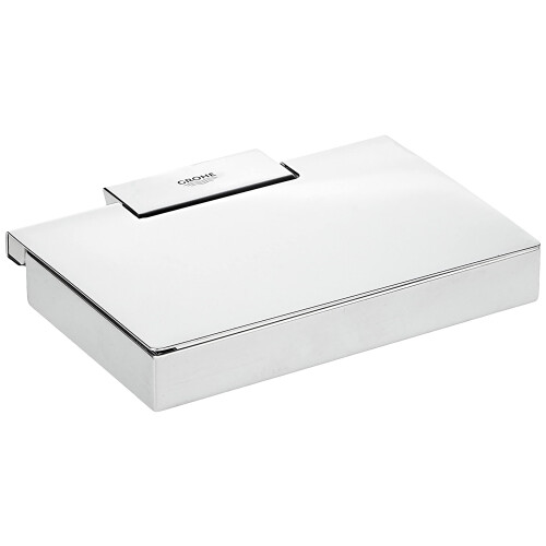 Grohe Grohe 40781000 Selection Cube Paper Holder w/Cover  Starlight Chrome