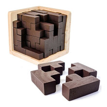 Originelles 3D-Rtselpuzzle aus Holz: Fesselnde 3D-Puzzlebox fr Kinder von 8 bis 12 Jahren und Erwachsene, Schreibtischspielzeug, Freude, herausford