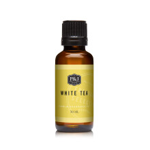 P&J Trading - Hvid te duftolie 30ml - Duftolie til stearinlysfremstilling S?befremstillingsdiffuserolie