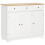 Homcom HOMCOM Modern Sideboard Buffet Cabinet with Storage Cabinets and Drawers White 9