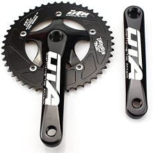 Cysky Single Speed ???rankset 48t 170mm Crankarms 130 BCD LitePro Folding Bike Crankset til enkelthastighedscykel Track Road Bicycle Fixed Gear