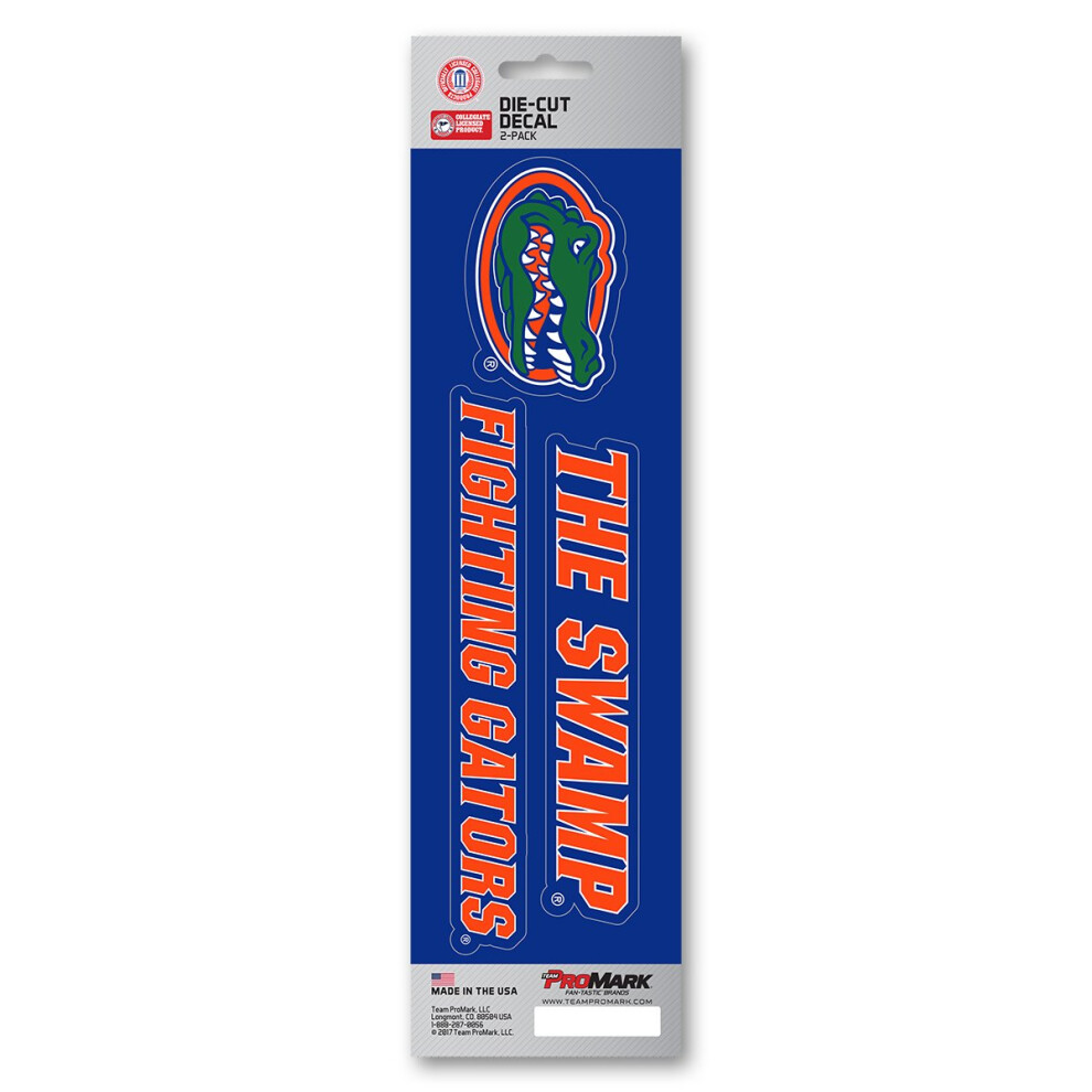 Fanmats 61406 Florida Gators Aufkleber-Set Mit Team-Slogan, 2-Teilig-image