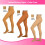 ChloeNoel Figure Skating Ταν Κάλτσες TF8830 με 2 Κρύσταλλα, Ενήλικας Μικρό 3