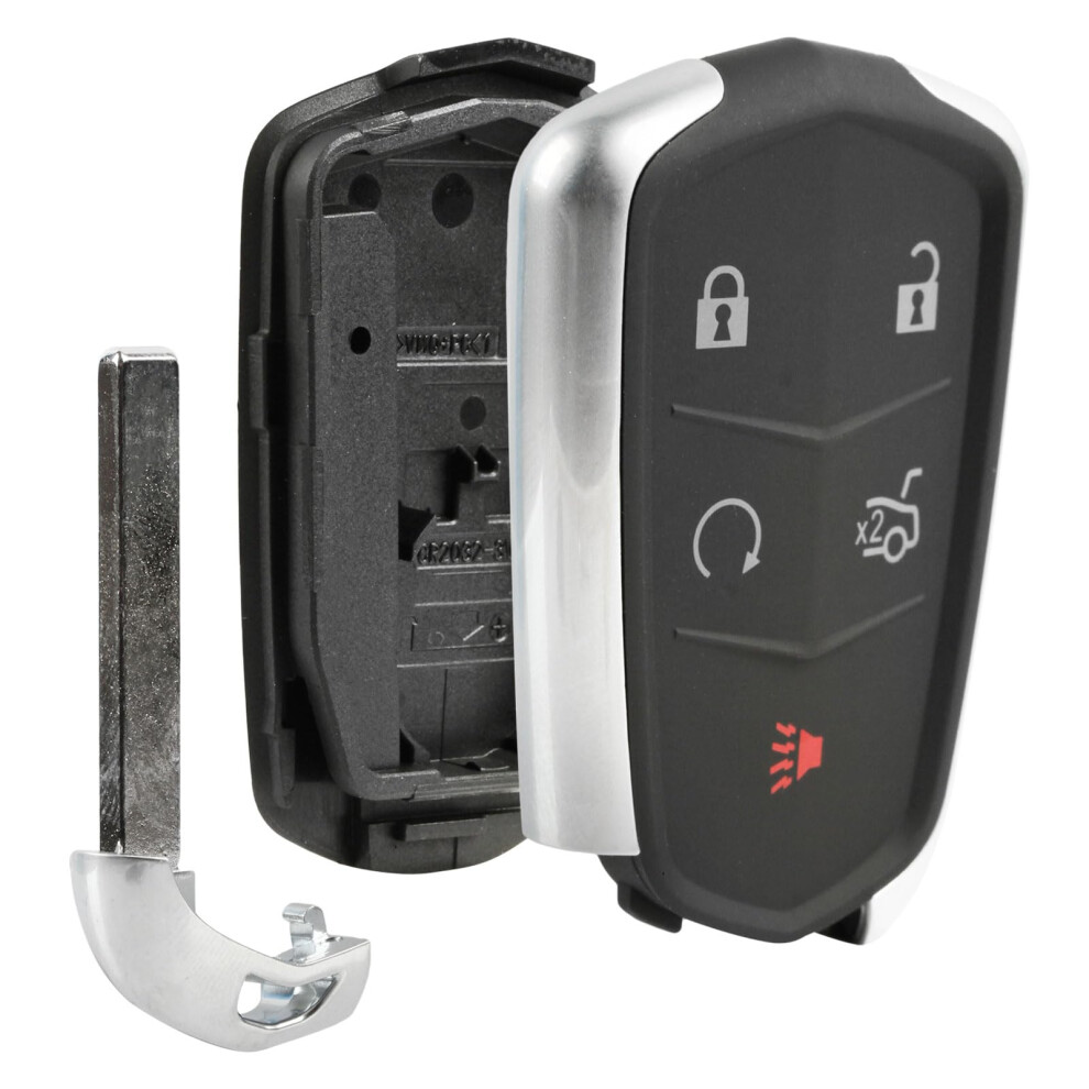 Key Fob Keyless Entry Smart Remote Shell Case & Pad Fits Cadillac Ats 688946477911