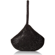 Jessica McClintock Damen Staci Mesh Wristlet Pouch Abendhandtasche Schwarz Einheitsgre US