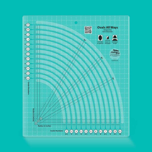 Creative Grids Ovals All Ways Quilt Lineal  CGRKAOVAL 1