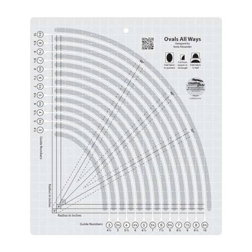 Creative Grids Ovals All Ways Quilt Lineal  CGRKAOVAL 2