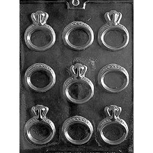 Grandmama's Goodies W051 Inel de logodna pentru nunta Mold cu bomboane de ciocolata cu instruc?iuni exclusive de modelare