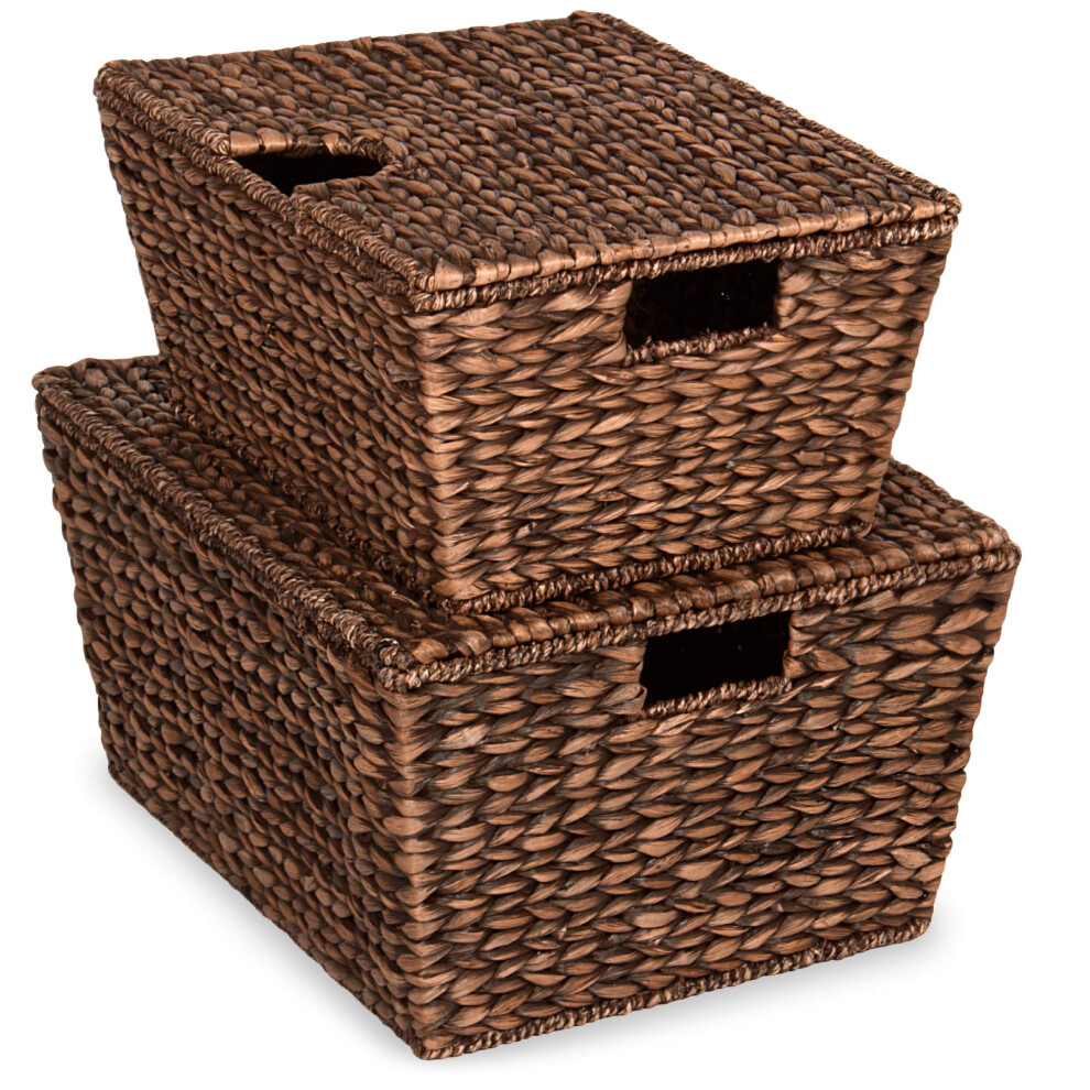 Best Choice Products Set of 2 XL Multipurpose Classic Water Hyacinth C