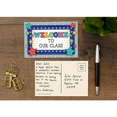 Teacher Created Resources Marquee Welcome Postcards  Multi  Model:5486 2