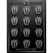 Molde de Chocolate Tropical M221 Grandmama's Goodies para Flip Flop com Instruções Exclusivas