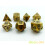Bescon Solid Brass Polyhedral D&D Tärningsset av 7 Koppar 4