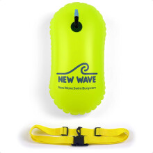 New Wave Swim Bubble voor zwemmers en triatleten in open water - wees helder, wees gezien en wees veiliger met New Wave terwijl u buiten zwemt met de