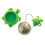 NORPRO NOR-5647 S/S Turtle Tea Infuser Green 2 """" x 2 """" x 1.25 """" 3