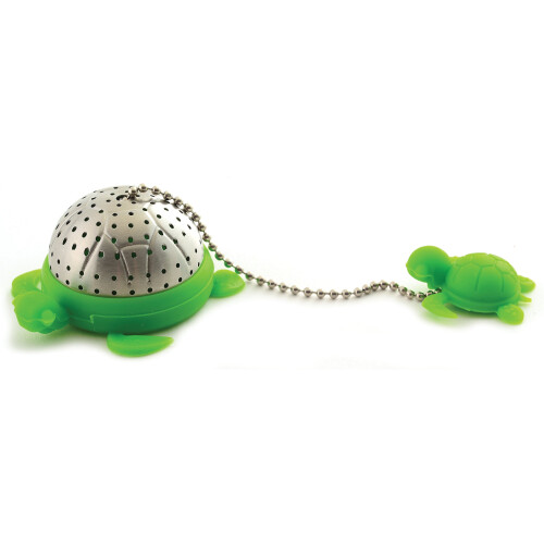 NORPRO NOR-5647 S/S Turtle Tea Infuser Green 2 """" x 2 """" x 1.25 """" 1