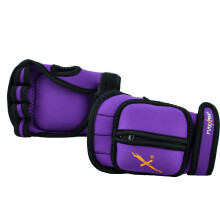 MaxxMMA Adjustable Weighted Gloves  2 lb. Set - Removable Weight (2 x