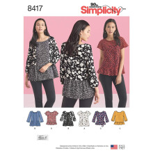 Simplicity US8417H5 Womens Blouse Sewing Patterns by Karen Z Sizes 614