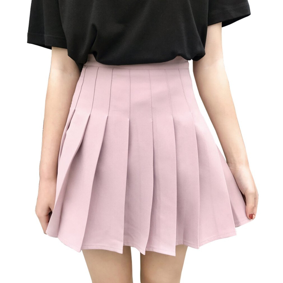 Jupe patineuse de tennis pliss   e taille haute courte pour femmes et filles Hoerev US 10
