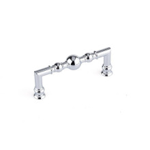 Richelieu Hardware BP878996140 Coleção Firenze 3 3/4 polegadas (96 mm) Centro a Centro Cromado