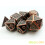 Bescon Antik Koppar Solid Metall Polyhedral Tärningar Set av 7 D4-D20 2