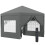 Outsunny Outsunny 3mx3m Pop Up Gazebo Party Tent Canopy Marquee with Storage Bag Grey 9