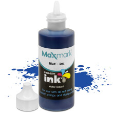 Maxmark Premium Refill Ink til selvfarvet frim?rker og stempelpuder bl? farve - 1 oz.
