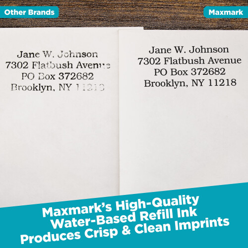 Maxmark Premium Refill Ink til selvbl?kstempler og stempelpuder lyser?d farve - 1 oz. 1