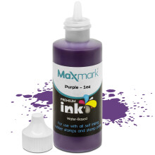Maxmark Premium Refill Ink til selvbl?kstempler og stempelpuder lilla farve - 1 oz.