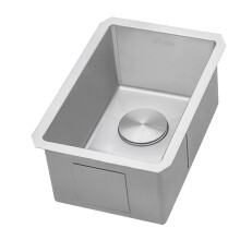 Ruvati 14inch Undermount Wet Bar Prep Sink Tight Radius 16 Gauge Stainless Steel Single Bowl RVH7114