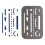 Pacific Arc Professional Erasing Shield Solid Stainless Steel with 26 Openings  3 Pack 3