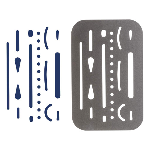 Pacific Arc Professional Erasing Shield Solid Stainless Steel with 26 Openings  3 Pack 2