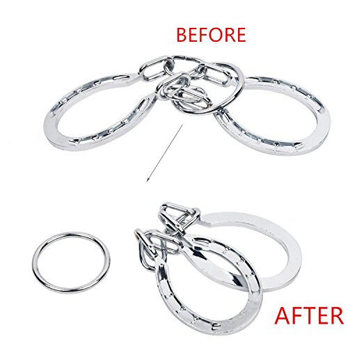 Magikon Traditionell Brain Teaser Classical Metal Horseshoe Puzzle (Silver Normal) 1