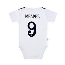 (e, 9?) 24-25 baby football uniform No. 10 No. 9 Real Madrid Argentina France jersey BB crawling clothes one-piece printed uniform