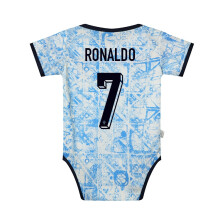 (i, 12?) 24-25 baby football uniform No. 10 No. 9 Real Madrid Argentina France jersey BB crawling clothes one-piece printed uniform