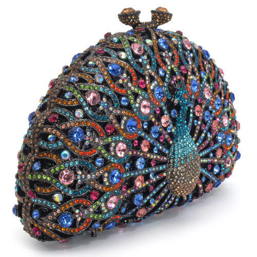 MOSSMON Πολυτελές Κρυστάλλινο Clutch Τσάντα Γάμου για Γυναίκες 1