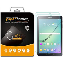 Supershieldz (2er-Pack) entwickelt fr Samsung Galaxy Tab S2 (9,7 Zoll), Displayschutzfolie (gehrtetes Glas), kratzfest, blasenfrei